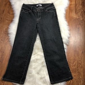 WHBM black crop wide leg